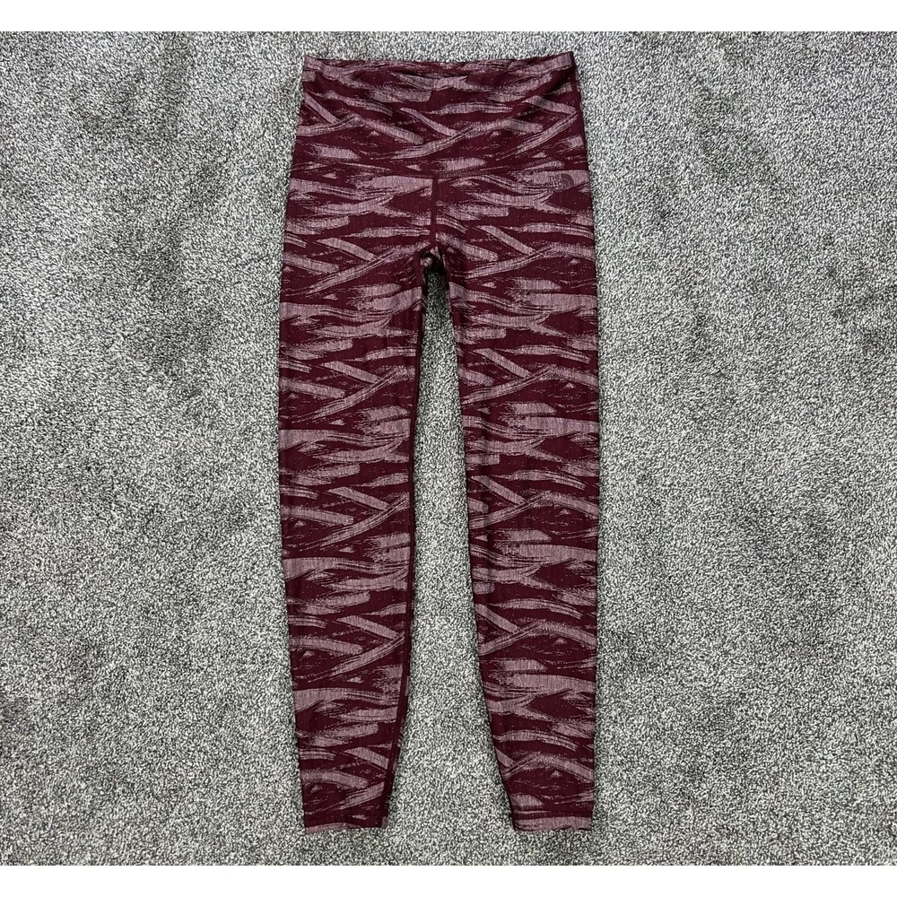 The North Face Leggings Womens Medium Burgundy Compression Yoga Pants Athlisure‎